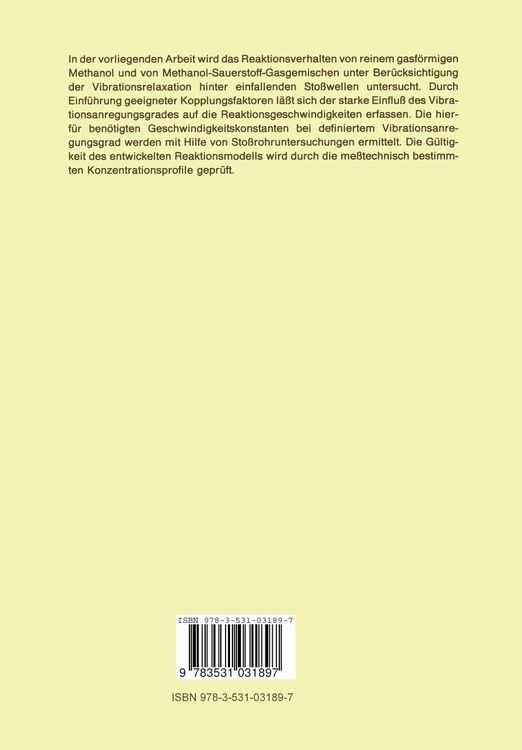 Produktbild: Methanolpyrolyse und Methanoloxidation
