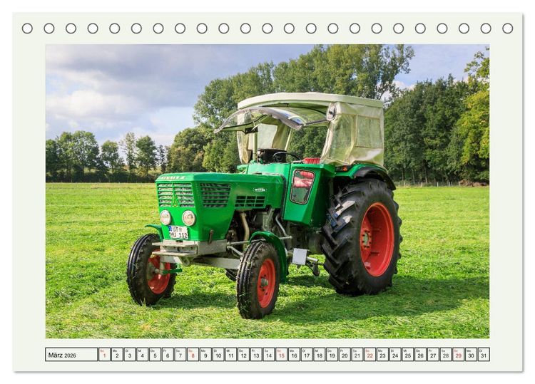 Produktbild: Alte Sch&auml;tzchen - Traktoren (Tischkalender 2026 DIN A5 quer), CALVENDO Monatskalender