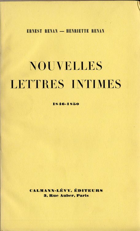 Produktbild: Nouvelles lettres intimes 1846-1850