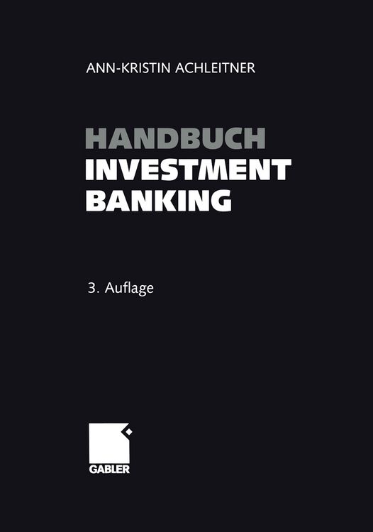 Produktbild: Handbuch Investment Banking