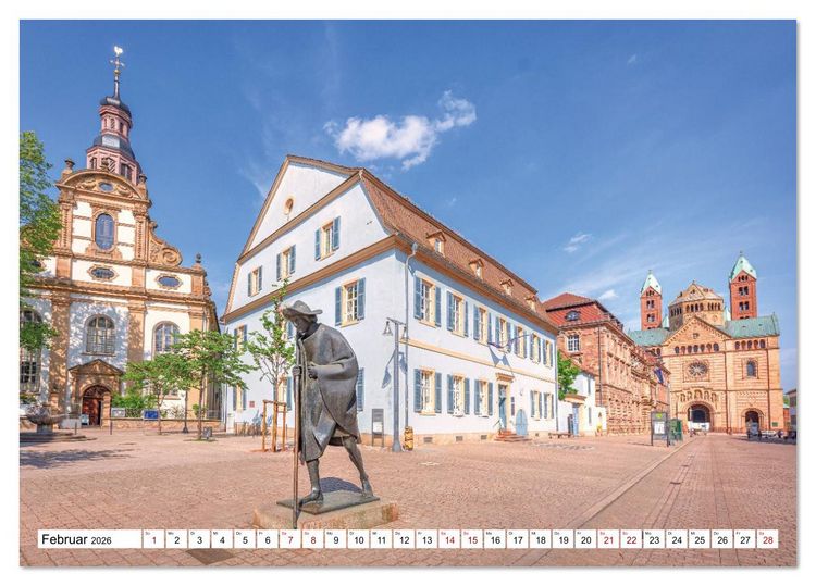 Produktbild: Speyer im Blick: Ein Jahr voller Geschichte und Charme (Tischkalender 2026 DIN A5 quer), CALVENDO Monatskalender