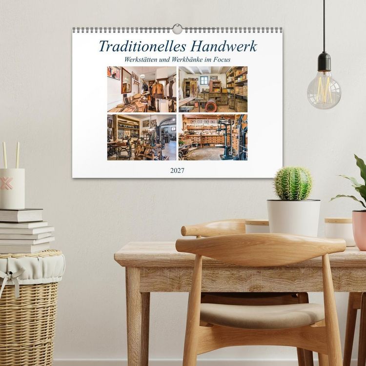 Produktbild: Traditionelles Handwerk, Werkst&auml;tten und Werkb&auml;nke im Focus (Wandkalender 2027 DIN A3 quer), CALVENDO Monatskalender