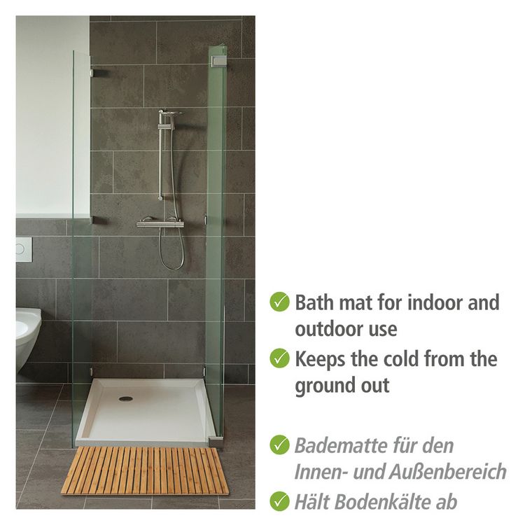 Baderost Mod. Indoor & Outdoor Bambus, 100 x 50 cm, fr Dusche, Bad & Pool  kaufen