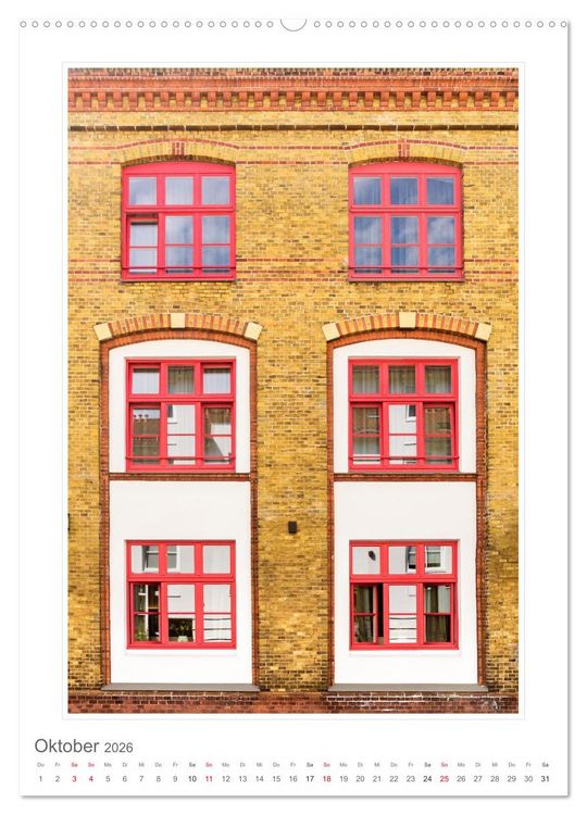 Produktbild: Architektur. eindrucksvolle Fassaden (Wandkalender 2026 DIN A2 hoch), CALVENDO Monatskalender