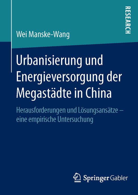 Produktbild: Urbanisierung und Energieversorgung der Megast&auml;dte in China