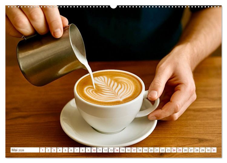 Produktbild: Hei&szlig;er Kaffee (Wandkalender 2026 DIN A2 quer), CALVENDO Monatskalender