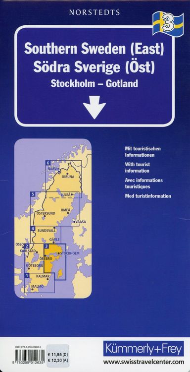 Produktbild: KuF Schweden 03. S&uuml;d-Schweden (Ost) 1 : 250 000. Stra&szlig;enkarte