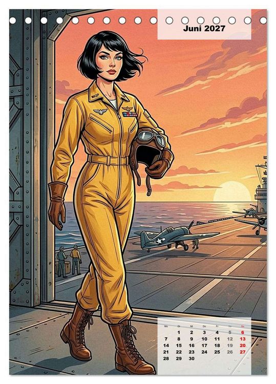 Produktbild: Uniform-Girls (Tischkalender 2027 DIN A5 hoch), CALVENDO Monatskalender