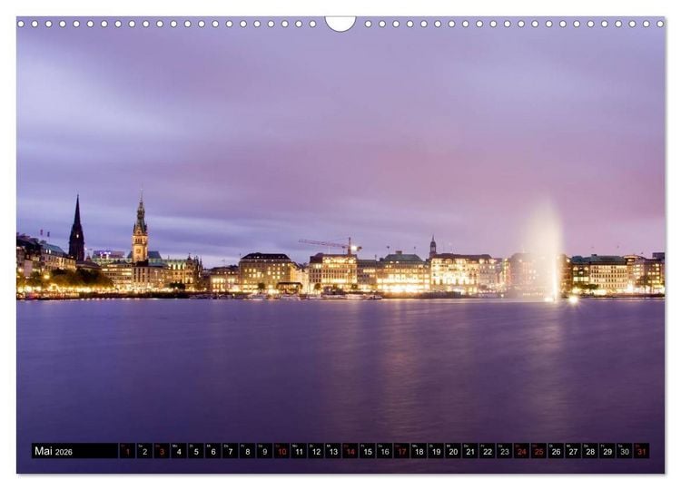 Produktbild: Hamburg - Alster (Wandkalender 2026 DIN A3 quer), CALVENDO Monatskalender
