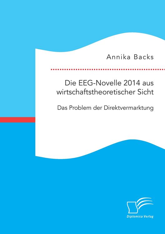 Produktbild: Die EEG-Novelle 2014 aus wirtschaftstheoretischer Sicht: Das Problem der Direktvermarktung