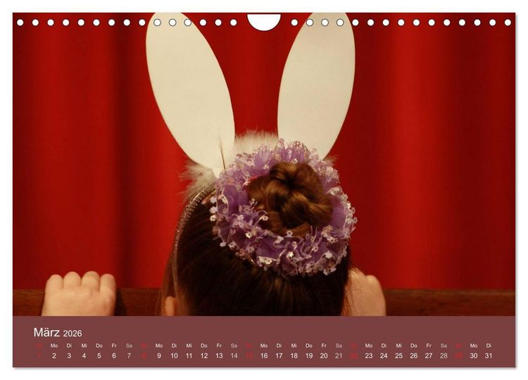 Produktbild: M&auml;dchentr&auml;ume - Ballett und Tanz (Wandkalender 2026 DIN A4 quer), CALVENDO Monatskalender