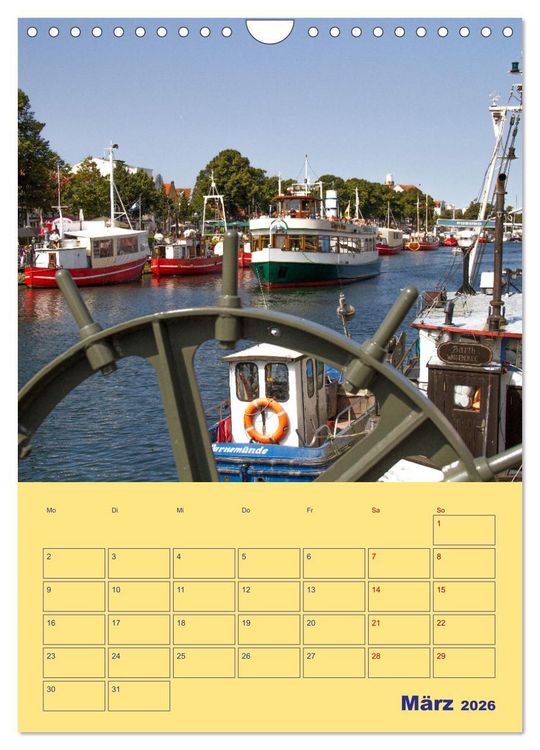 Produktbild: Sehnsuchtsort Warnem&uuml;nde (Wandkalender 2026 DIN A4 hoch), CALVENDO Monatskalender