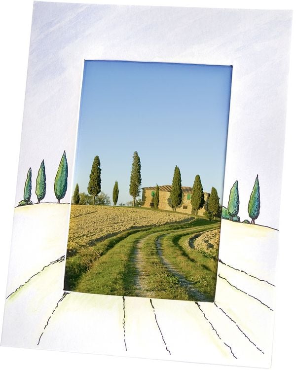 Produktbild: Folia Bilderrahmen aus Pappe, wei&szlig; f&uuml;r Format 10x15cm