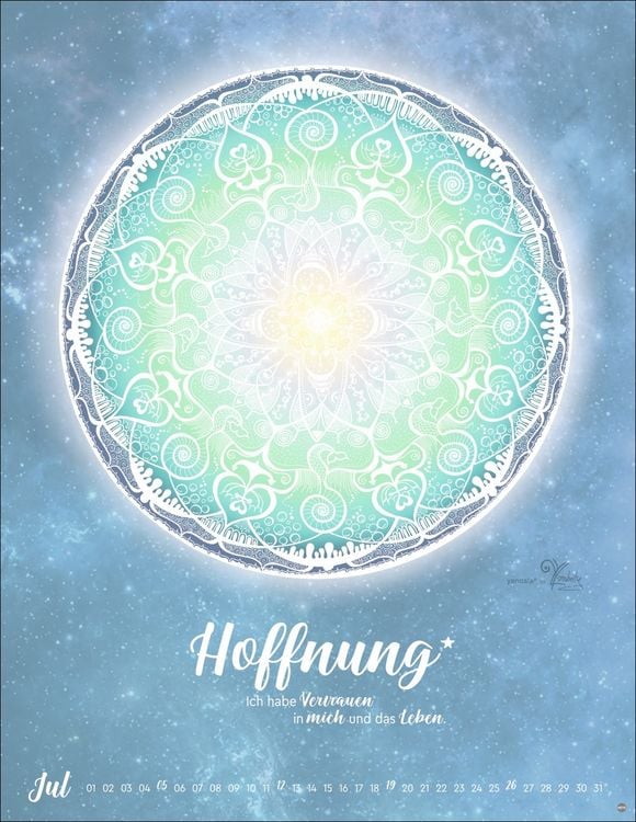 Grupo Erik Mondkalender 2026 Poster - Leuchtender Wandkalender 50x70cm