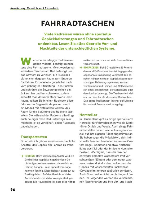 Produktbild: Radreisen mit dem E-Bike