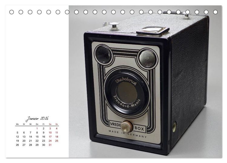 Produktbild: Alte Sch&auml;tze - Kameras und Projektoren (Tischkalender 2026 DIN A5 quer), CALVENDO Monatskalender