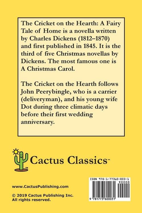 Produktbild: The Cricket on the Hearth (Cactus Classics Large Print)