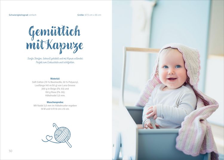 Produktbild: Kleine Maschen, gro&szlig;es Gl&uuml;ck: Kuschelige Babydecken f&uuml;r die Kleinsten