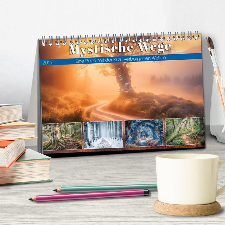 Produktbild: Mystische Wege (Tischkalender 2026 DIN A5 quer), CALVENDO Monatskalender