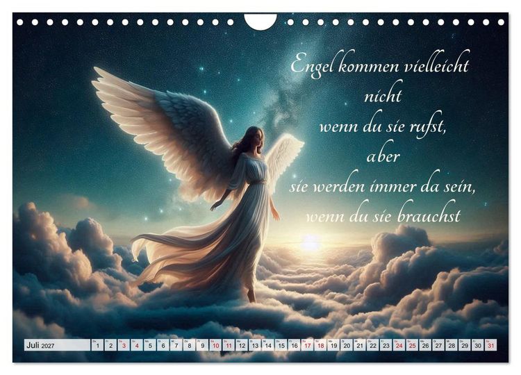 Produktbild: Wenn Engel tr&auml;umen (Wandkalender 2027 DIN A4 quer), CALVENDO Monatskalender