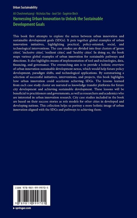Produktbild: Harnessing Urban Innovation to Unlock the Sustainable Development Goals