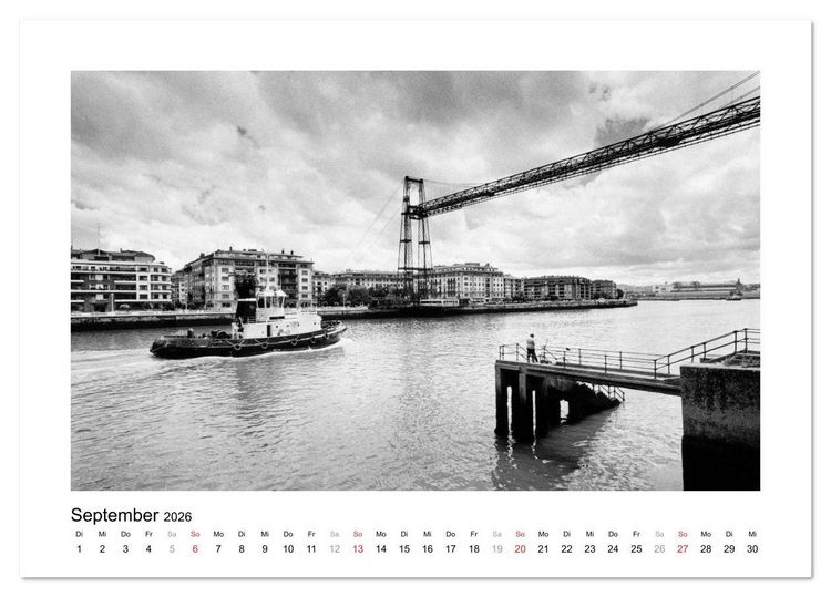 Produktbild: Bilbao - Bilder einer Stadt (Tischkalender 2026 DIN A5 quer), CALVENDO Monatskalender