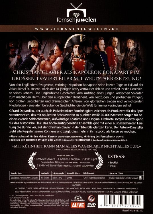 Produktbild: Napoleon Teil 1-4 [2 DVDs]