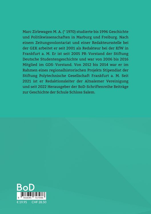 Produktbild: Die Gefallenen des Zweiten Weltkriegs und die Opfer des Nationalsozialismus der Schule Schloss Salem
