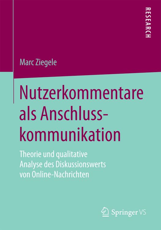 Produktbild: Nutzerkommentare als Anschlusskommunikation