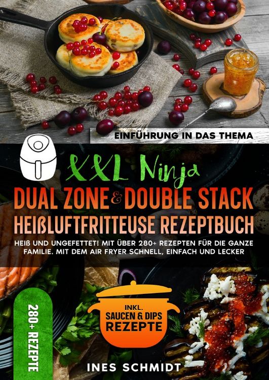 Produktbild: XXL Ninja Dual Zone &amp; Double Stack Hei&szlig;luftfritteuse Rezeptbuch