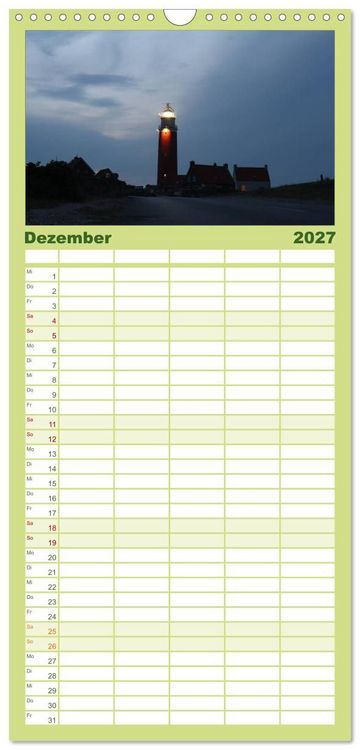 Produktbild: Familienplaner 2027 - Texel, eine Perle Frieslands mit 5 Spalten (Wandkalender, 21 x 45 cm) CALVENDO