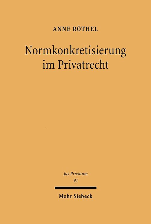 Produktbild: Normkonkretisierung im Privatrecht