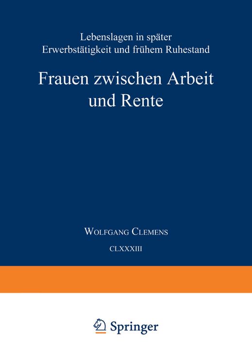 Produktbild: Frauen zwischen Arbeit und Rente