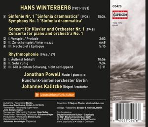 Produktbild: Sinfonie 1/Konzert f&uuml;r Klavier und Orchester