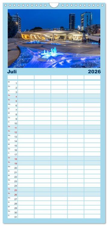 Produktbild: Familienplaner 2026 - Trauminsel Zypern mit 5 Spalten (Wandkalender, 21 x 45 cm) CALVENDO