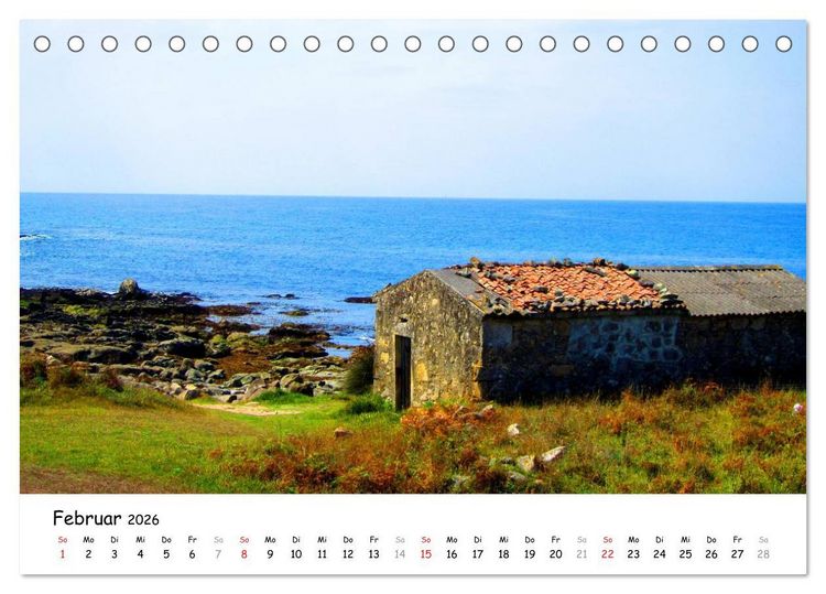 Produktbild: Camino Portugues - Jakobsweg (Tischkalender 2026 DIN A5 quer), CALVENDO Monatskalender