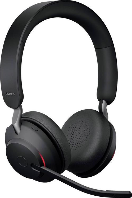 Produktbild: Jabra Evolve2 65 UC Telefon On Ear Headset Bluetooth&reg; Stereo Schwarz Noise Cancelling Lautst&auml;rkeregelung, Batterieladeanzeige, Mikrofon-Stummschalt