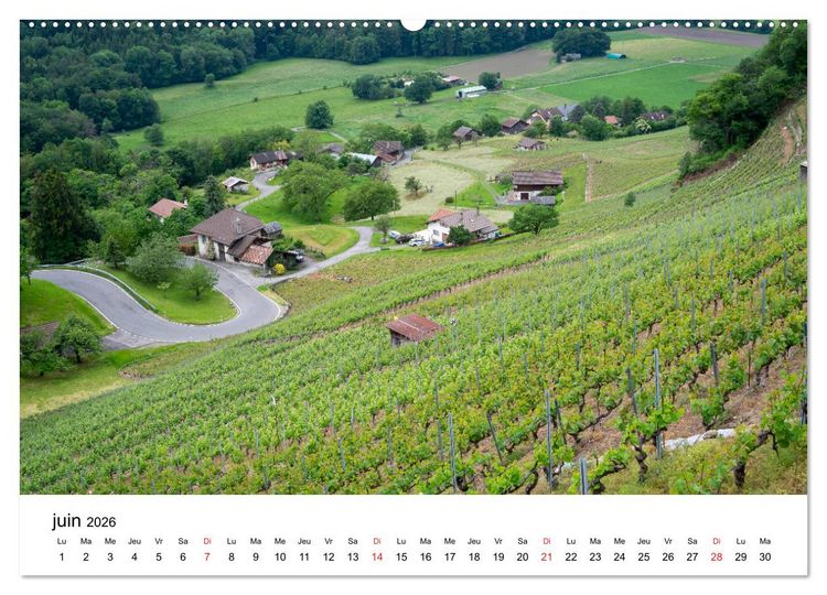 Produktbild: Randonn&eacute;es en Suisse Les Alpes vaudoises (Calendrier mural 2026 DIN A2 vertical) calendrier de bureau