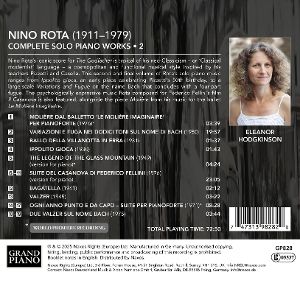 Produktbild: Rota: S&auml;mtliche Werke f&uuml;r Klavier Solo,Vol. 2