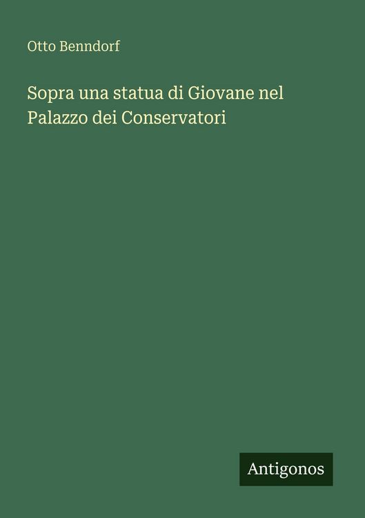 Produktbild: Sopra una statua di Giovane nel Palazzo dei Conservatori