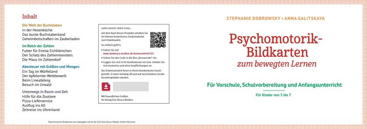Produktbild: Psychomotorik-Bildkarten zum bewegten Lernen