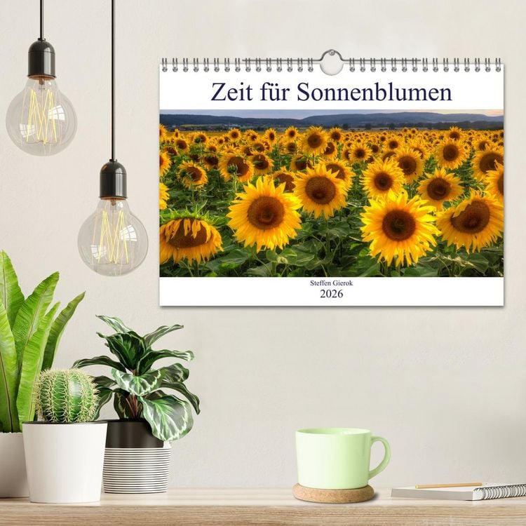 Produktbild: Zeit f&uuml;r Sonnenblumen (Wandkalender 2026 DIN A4 quer), CALVENDO Monatskalender