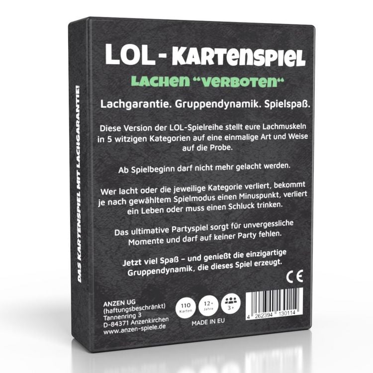 Produktbild: LOL - Das Kartenspiel - Lachen ''verboten''