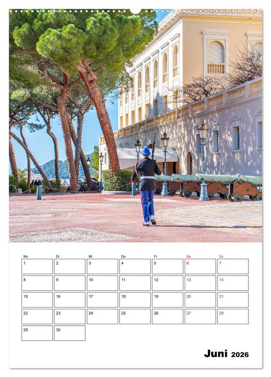 Produktbild: Monaco - F&uuml;rstentum an der C&ocirc;te d'Azur (hochwertiger Premium Wandkalender 2026 DIN A2 hoch), Kunstdruck in Hochglanz