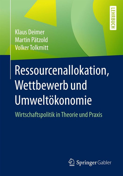 Produktbild: Ressourcenallokation, Wettbewerb und Umwelt&ouml;konomie