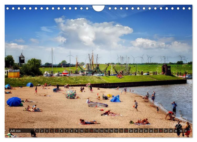 Produktbild: Friesland - Nordseebad Dangast / CH-Version (Wandkalender 2026 DIN A4 quer), CALVENDO Monatskalender
