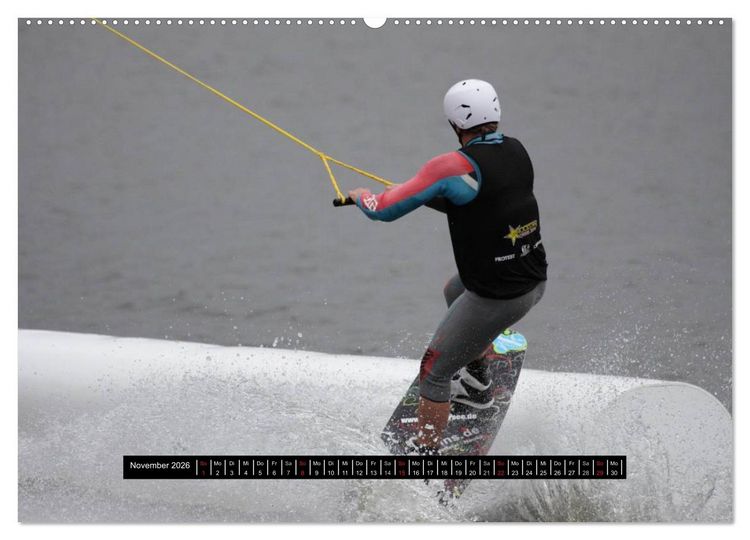 Produktbild: Wakeboarding (hochwertiger Premium Wandkalender 2026 DIN A2 quer), Kunstdruck in Hochglanz