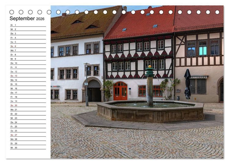 Produktbild: Sangerhausen (Tischkalender 2026 DIN A5 quer), CALVENDO Monatskalender