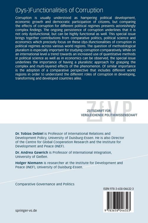 Produktbild: (Dys-)Functionalities of Corruption