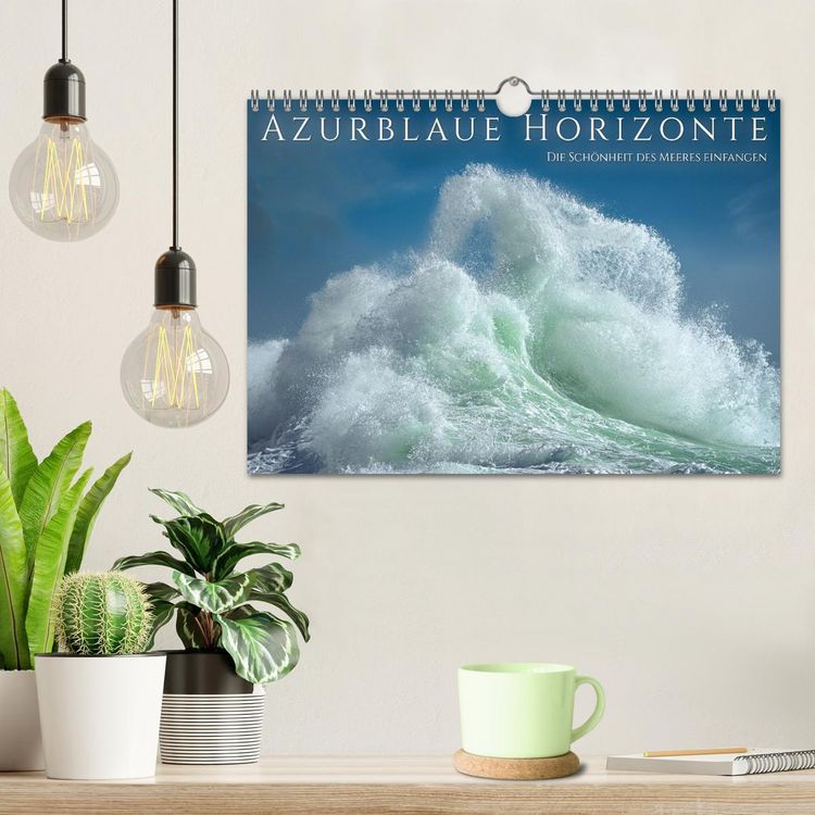 Produktbild: Azurblaue Horizonte - Die Sch&ouml;nheit des Meeres einfangen (Wandkalender 2026 DIN A4 quer), CALVENDO Monatskalender